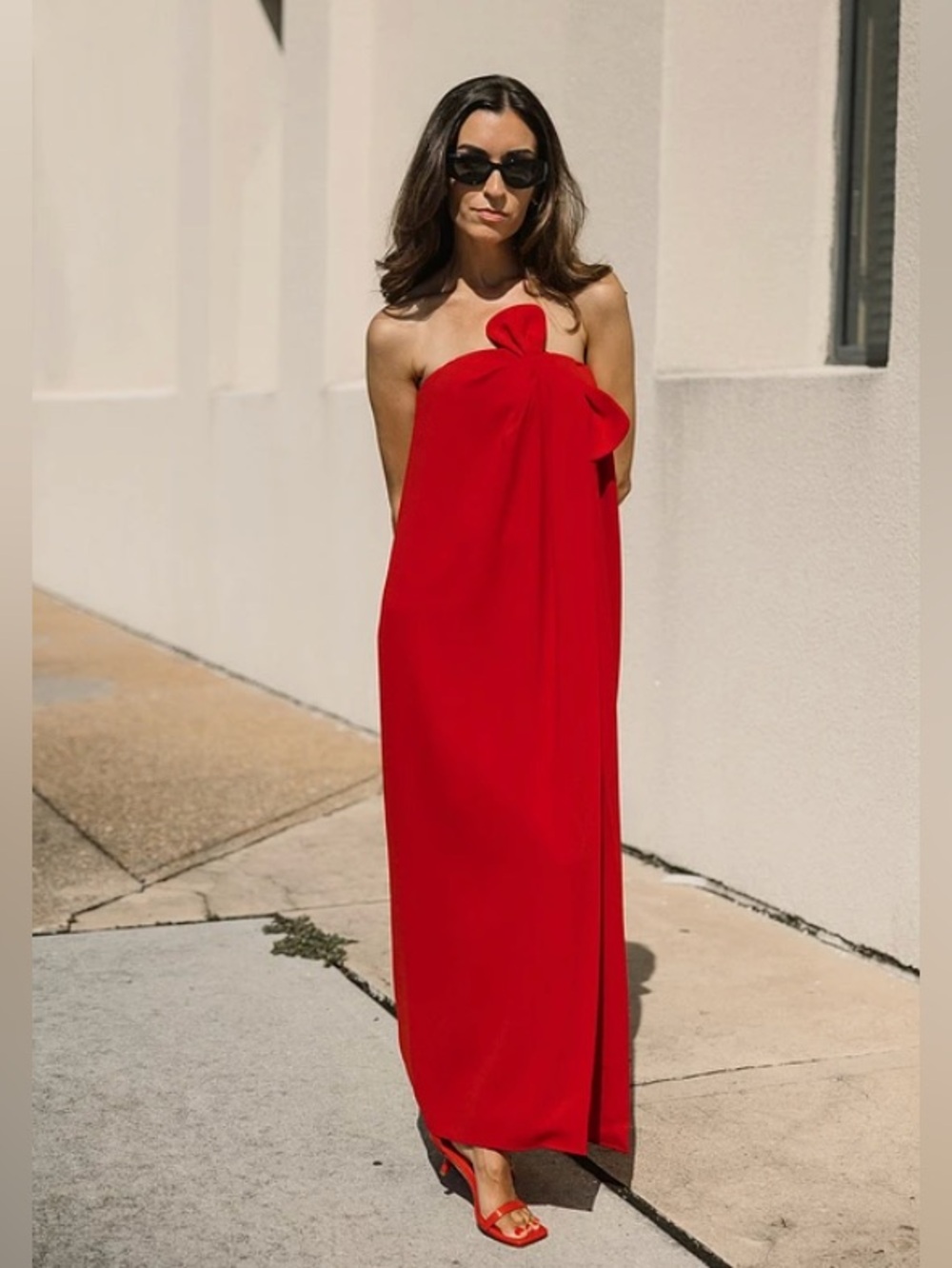 NWT Antonio Melani x Elizabeth Damrich Radziwill Strapless Crepe Maxi Dress Sz 0
